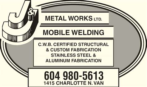 aluminum fabrication north vancouver|J & J Metal Works Ltd. .